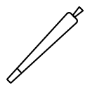 Black and white line drawing of a mechanical pencil shown at a slight angle, inspired by the creative energy of Winter Haven, Florida.